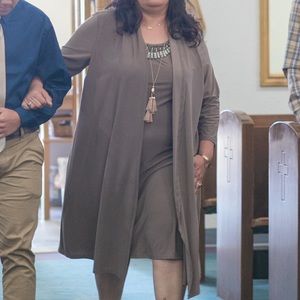 Tan Embellished Dress